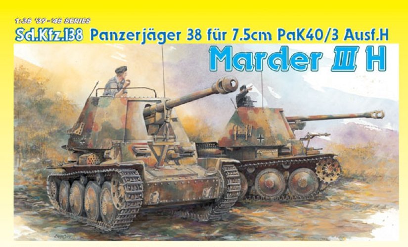 Dragon 6331 Sd.kfz 138 Panzerjager 38 fourrure 7,5 cm Pak 40/3 Ausf H Marder III H (1/35)