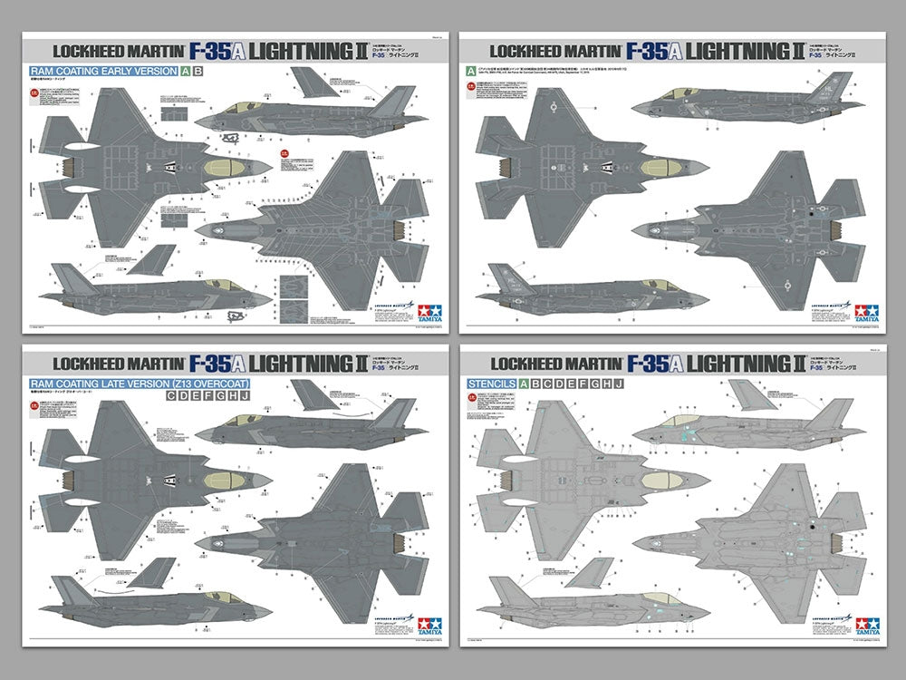 Tamiya 61124 Lockheed Martin F-35A Lightning II 1/48 – immagine 20