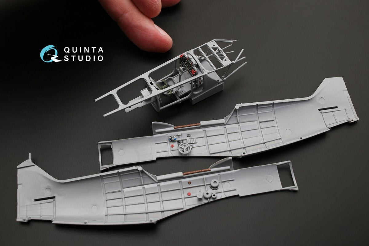 Intérieur imprimé en 3D et coloré sur papier décalcomanie Quinta Studio QD48066 La-5FN (pour kit Zvezda) 1/48 – image 6
