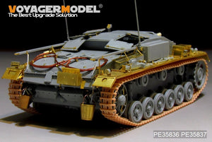 Voyager Model PE35837 WWII German StuG.III Ausf.E fenders For DRAGON 6688 1/35 – imagen 2