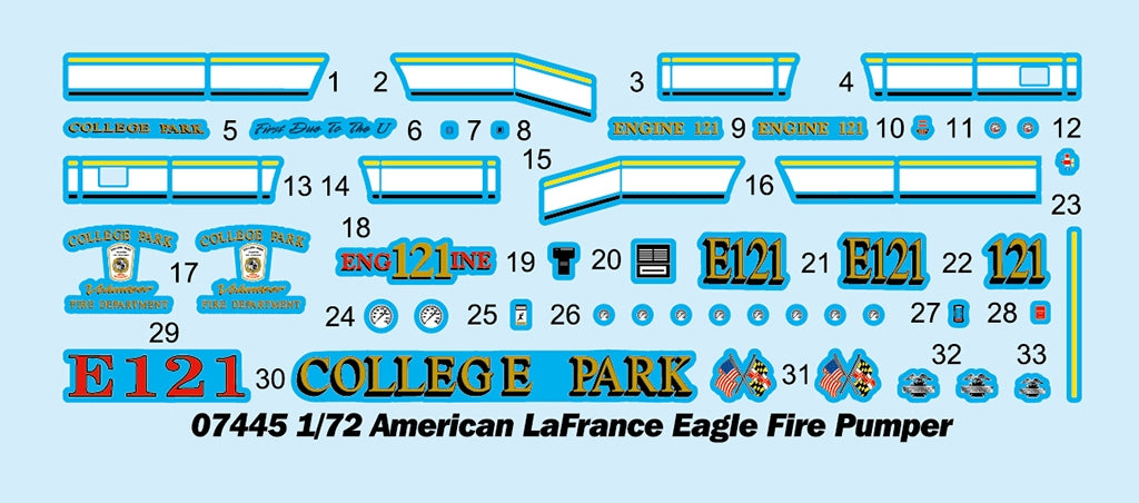 Trumpeter 07445 American LaFrance Eagle Fire Pumper 1/72 – zdjęcie 4