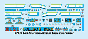 Trumpeter 07445 American LaFrance Eagle Fire Pumper 1/72 – zdjęcie 4