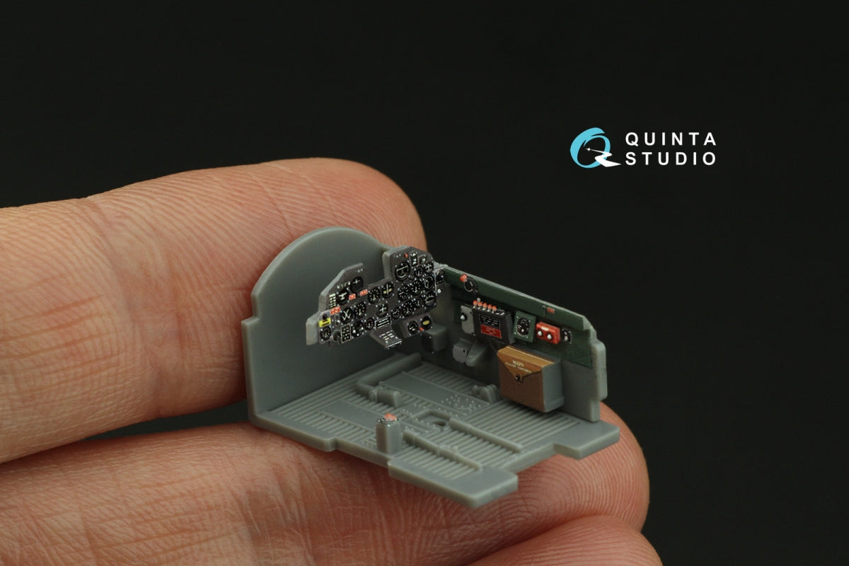 Intérieur imprimé en 3D et coloré sur papier décalcomanie Quinta Studio QD72122 P-47D Thunderbolt Razorback (Tamiya) 1/72 – image 9