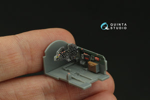 Intérieur imprimé en 3D et coloré sur papier décalcomanie Quinta Studio QD72122 P-47D Thunderbolt Razorback (Tamiya) 1/72 – image 9