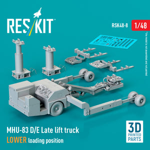 RESKIT RSK48-0008 MHU-83 D/E Late lift truck LOWER loading position (3D Printed model kit) 1/48 – imagen 2
