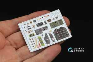 Quinta Studio QD32245 N1K2-J Shidenkai 3D-Printed &amp;amp; coloured Interior on decal paper (Hasegawa) 1/32 – imagen 4