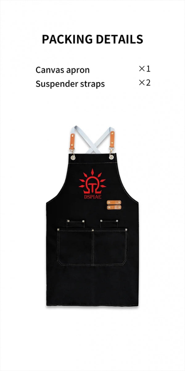 DSPIAE CAN-01 Canvas Working Apron / Płócienny fartuch roboczy – imagen 2