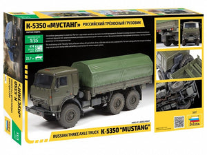 Zvezda 3697 Russian three axle truck K-5350 &amp;quot;MUSTANG&amp;quot; 1/35 – imagen 2