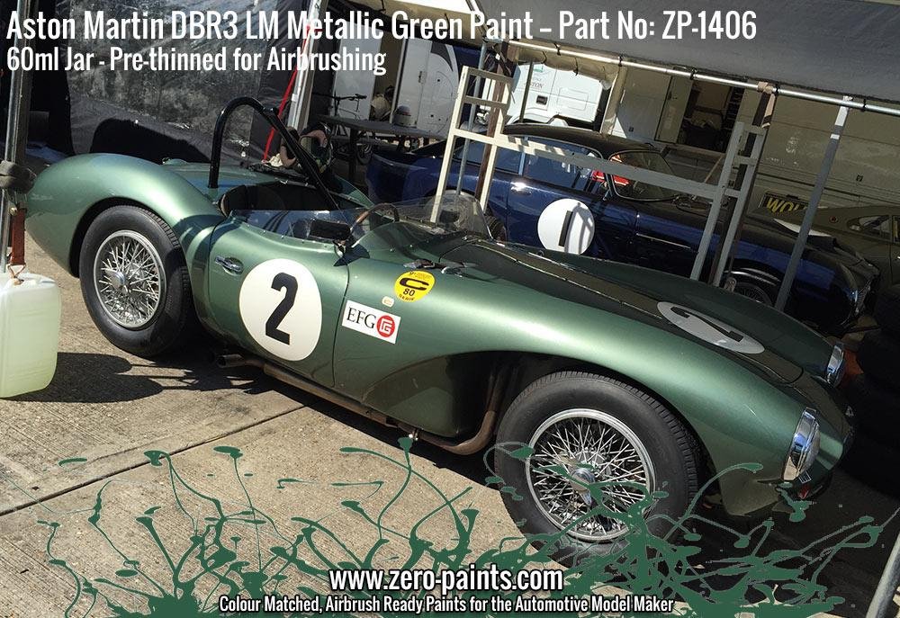 Zero Paints ZP-1406 - Aston Martin DBR3S LM Metallic Green Paint 60ml – immagine 6