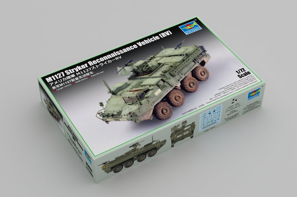 Trumpeter 07422 M1127 Stryker Véhicule de reconnaissance RV 1/72 – image 2