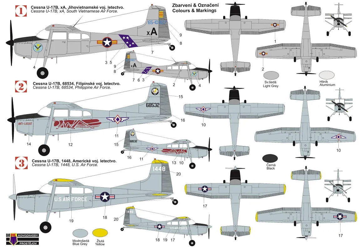 Kovozavody Prostejov KPM0235 Cessna U-17B Skywagon 1/72 – Bild 2