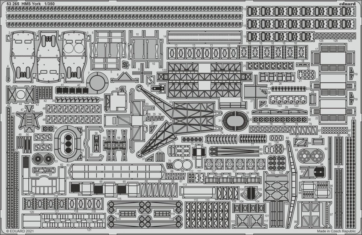 Eduard BIG5359 HMS York TRUMPETER 1/350 – zdjęcie 4