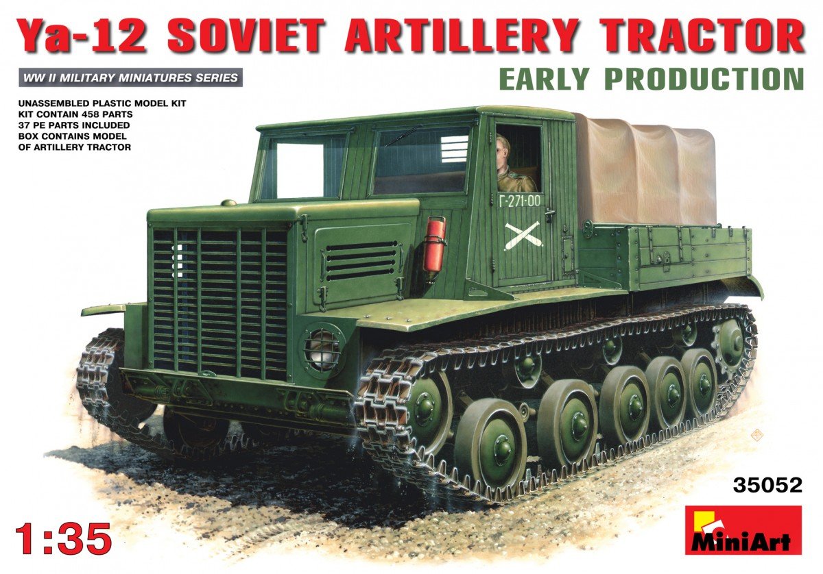 Miniart 35052 Tracteur d'artillerie soviétique Ya-12, première production (1/35)