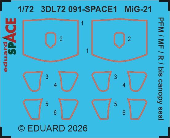 Eduard SIN67239 MiG-21 R Big Sin Set for EDUARD 1/72 – immagine 2