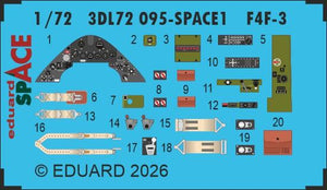 Eduard 3DL72095 Grumman F4F-3 Wildcat Space Set for ARMA HOBBY 1/72