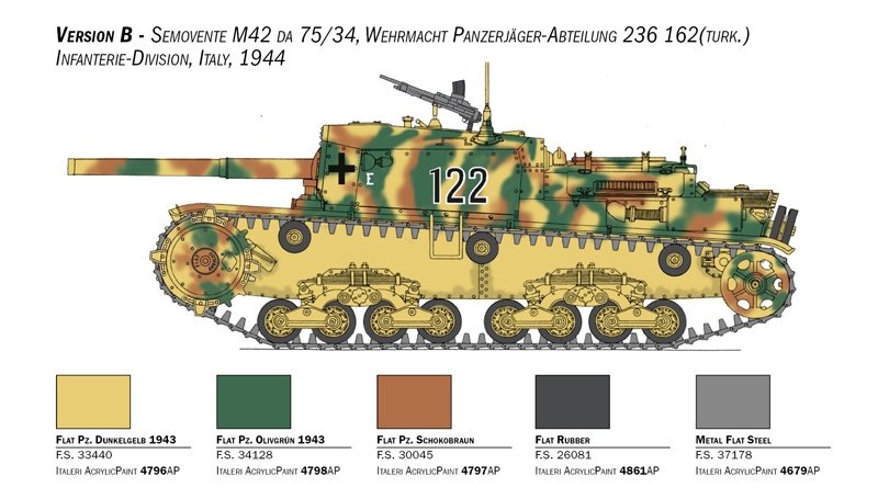 Italeri 6584 Semovente M42 da 75/34 1/35 – immagine 5