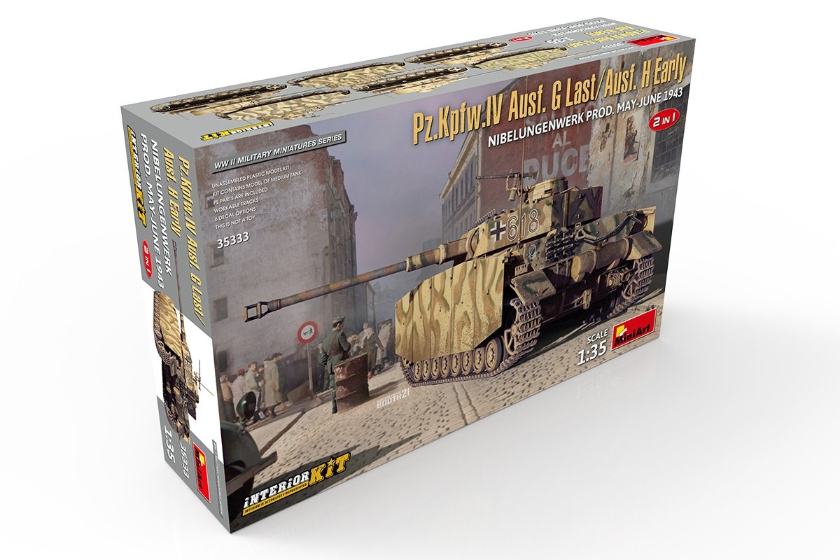 MiniArt 35333 Pz.Kpfw.IV Ausf. G Last/Ausf. H Early. NIBELUNGENWERK PROD. MAY-JUNE 1943. 2 IN 1 INTERIOR KIT 1/35 – zdjęcie 25