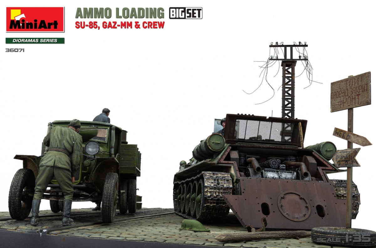 Miniart 36071 AMMO LOADING. SU-85, GAZ-MM and CREW. BIG SET 1/35 – imagen 6