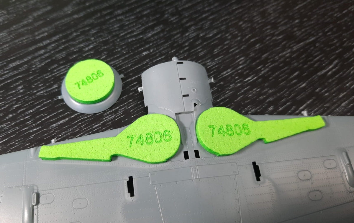 Omask 74806 Fw 190 A-7/A-8/F wheel bay plugs (for Eduard) 1/48 – immagine 2