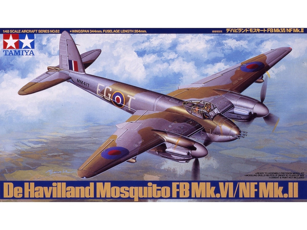 Tamiya 61062 De Havilland Mosquito FB Mk.VI/NF Mk.II 1/48 – imagen 2