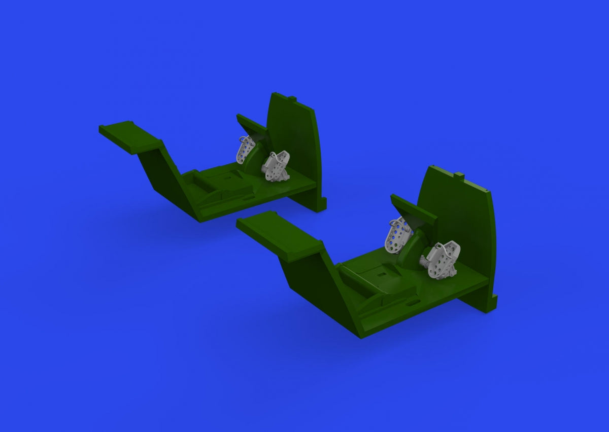 Eduard 648874 Bf 109E palonniers (édition tardive) - Échelle 1/48