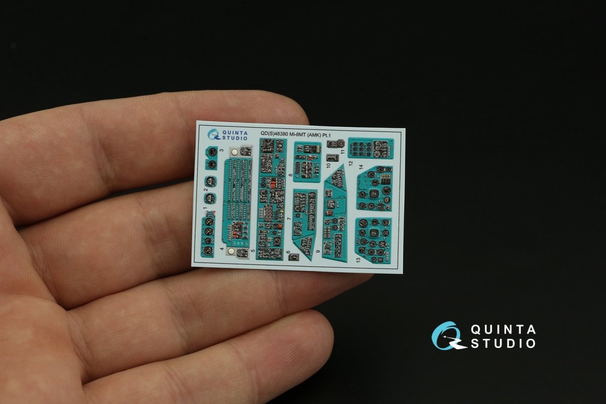 Quinta Studio QDS-48380 Mi-8MT 3D-Printed &amp;amp; coloured Interior on decal paper (AMK) (Small version) 1/48 – imagen 4