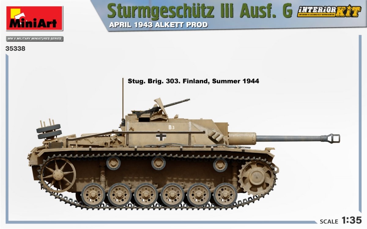 Mini Art 35338 Sturmgeschutz III Ausf. G APRIL 1943 ALKETT PROD. INTERIOR KIT 1/35 – Bild 3
