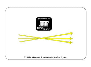 Aber 72A01 Niemieckie 2m anteny 3 szt. / German 2m antennas x3 pcs 1/72 – zdjęcie 3