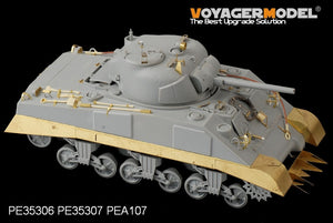 Jupes de char intermédiaires M4 de l&amp;#39;armée américaine (Seconde Guerre mondiale) pour maquettes Voyager PE35307 (DRAGON 6511 et 6579, échelle 1/35) – image 5