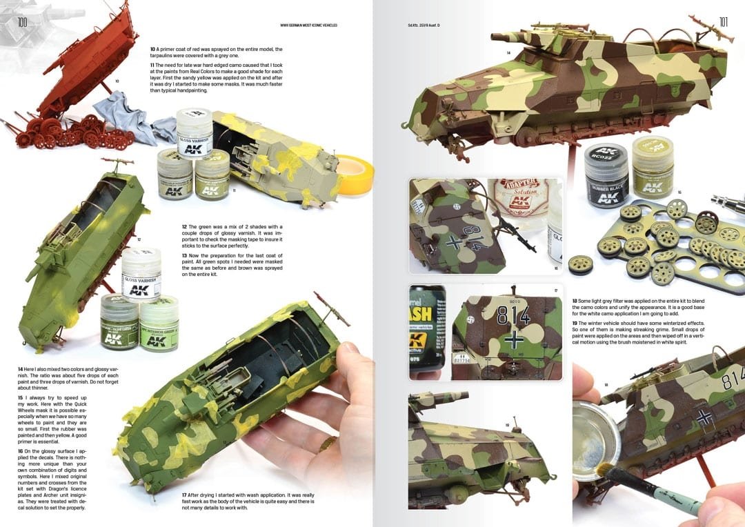 AK Interactive 514 WWII GERMAN MOST ICONIC SS VEHICLES. VOLUME 1 – immagine 10