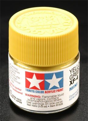 Tamiya XF4 Yellow Green (81704) Acrylic paint 10ml – Bild 2