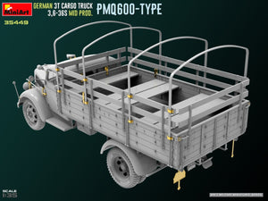 Miniart 35449 GERMAN 3T CARGO TRUCK 3,6-36S MID PROD. PMQ600-TYPE 1/35 – immagine 6