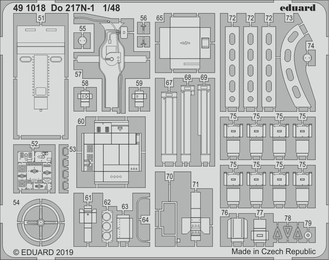 Eduard 491018 Pour 217N-1 1/48 ICM – image 2