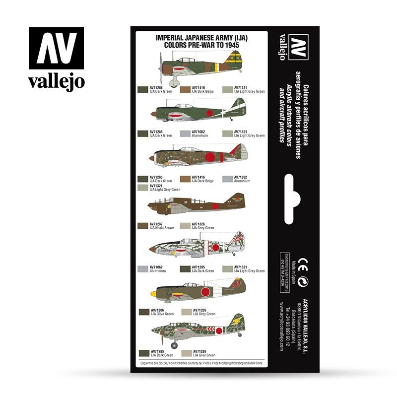 Vallejo 71152 IMPERIAL JAPANESE ARMY (IJA) COLORS PRE-WAR TO 1945 8 pcs – immagine 2