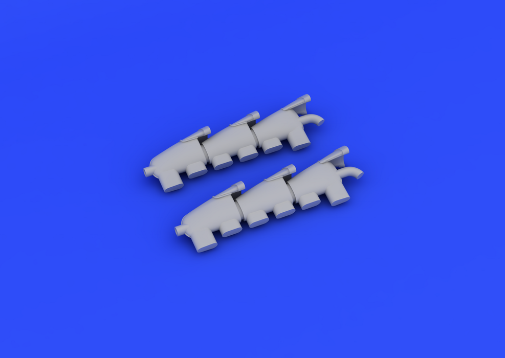 Eduard 648182 Spitfire Mk. V exhaust stacks fishtail 1/48 (AIRFIX) – Bild 2