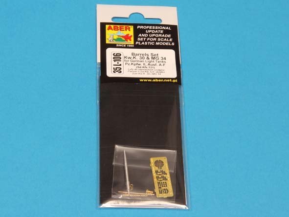 Aber 35L-106N Barrels set KwK.30 &amp;amp; MG 34 for Pz.Kpfw. II, Ausf. AF (1/35) – image 7