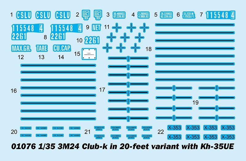 Trumpeter 01076 3M54 Club-k in 20-feet variant with Kh-35UE 1/35 – imagen 4