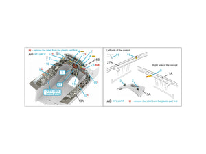 Intérieur coloré imprimé en 3D sur papier décalcomanie (Italeri) pour F-104J (Quinta Studio QDS-32188) (petite version) 1/32 – image 2