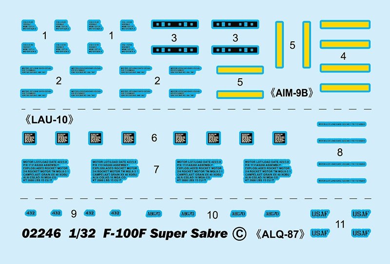 Trumpeter 02246 F-100F Super Saber 1/32 – image 19