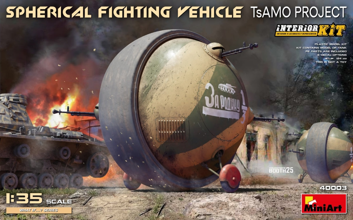 MiniArt 40003 VÉHICULE DE COMBAT SPHÉRIQUE. PROJET TsAMO. KIT D&amp;#39;INTÉRIEUR 1/35