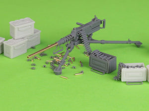Master GM-35-064 Browning M2HB .50 cal (12,7mm) - karabin maszynowy na trójnogu M3 - okres II w.św. (ze skrzynką amunicyjną M2) 1/35 – imagen 2