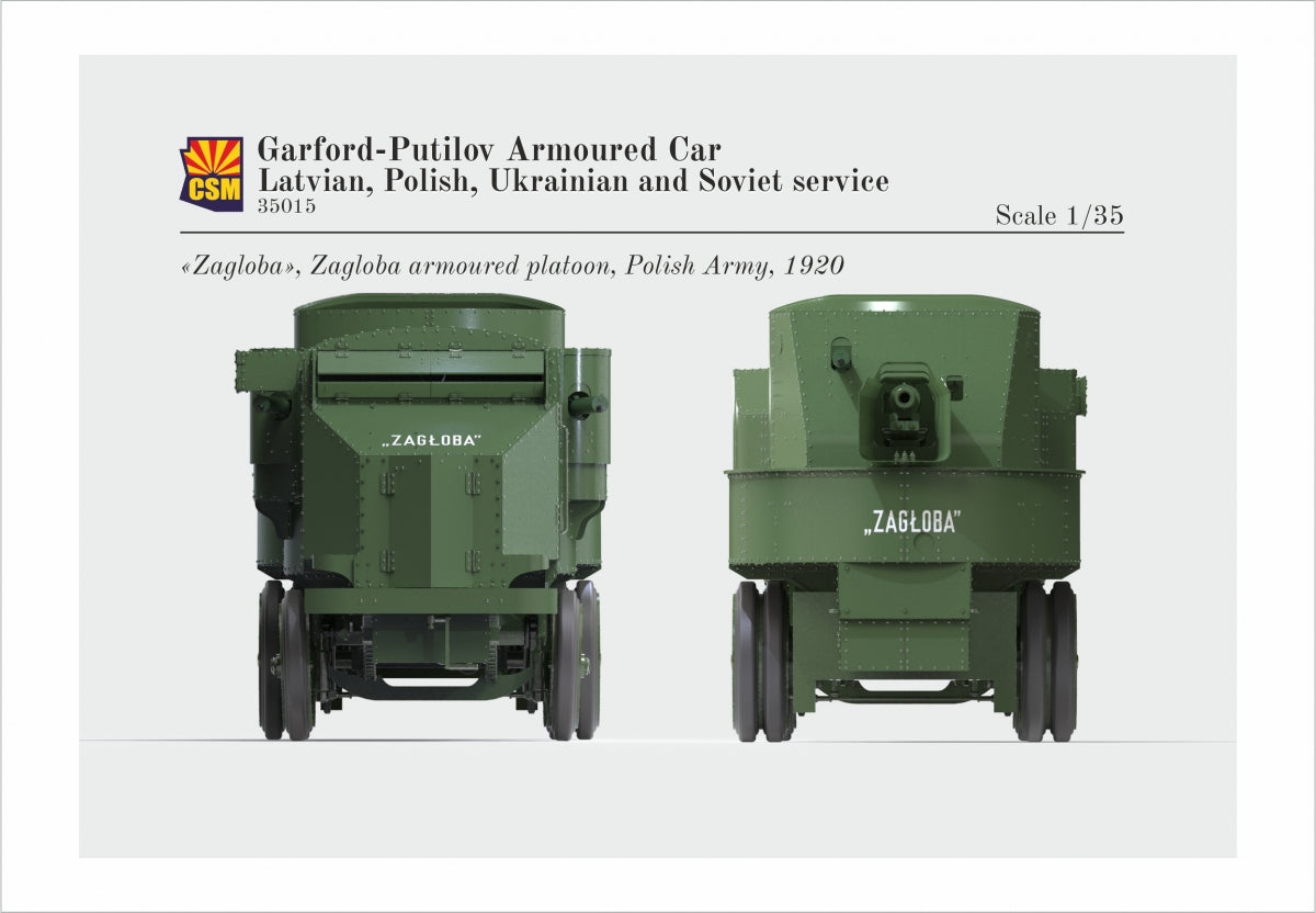 Copper State Models 35015 Garford-Putilov Armoured Car, Latvian, Polish, Ukrainian, Soviet Service 1/35 – imagen 7