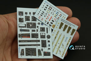 Quinta Studio QD32103 He 219 3D-Printed &amp;amp; coloured Interior on decal paper ( ZM SWS ) 1/32 – zdjęcie 13