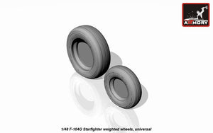 Armory Models AW48312 F-104G Starfighter wheels (w/ optional nose wheels) 1/48 – imagen 6