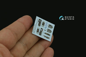 Quinta Studio QD48479 F-35A 3D-Printed &amp;amp; coloured Interior on decal paper (Kitty Hawk/Zimi Model) 1/48 – imagen 4