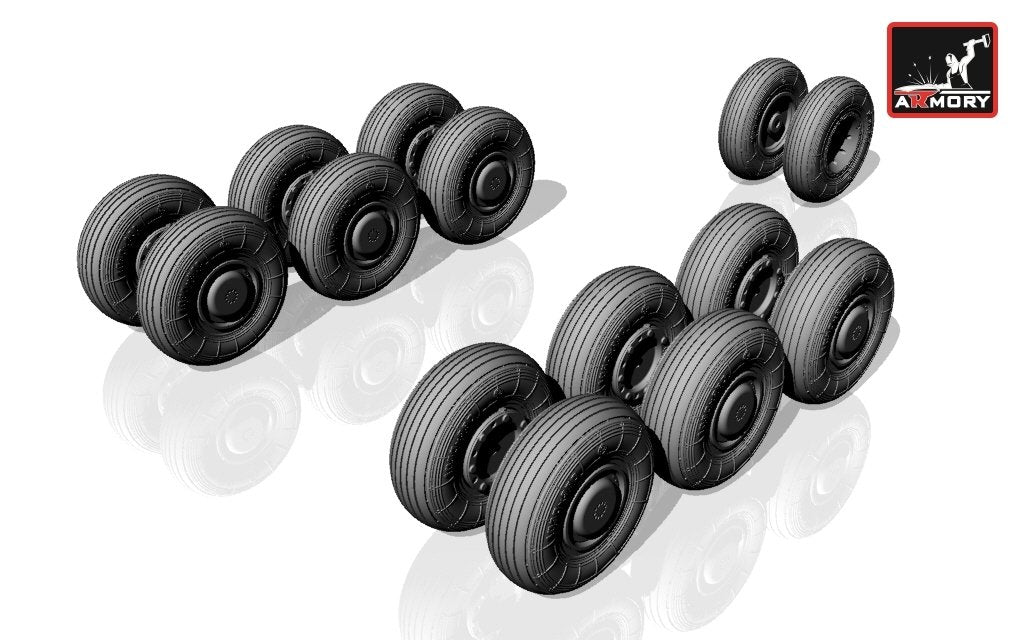Armory Models AW72012 Tupolev Tu-22M2/M3 Backfire wheels 1/72 – immagine 3
