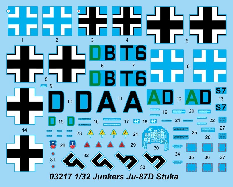 Trumpeter 03217 Junkers Ju-87D Stuka – imagen 3