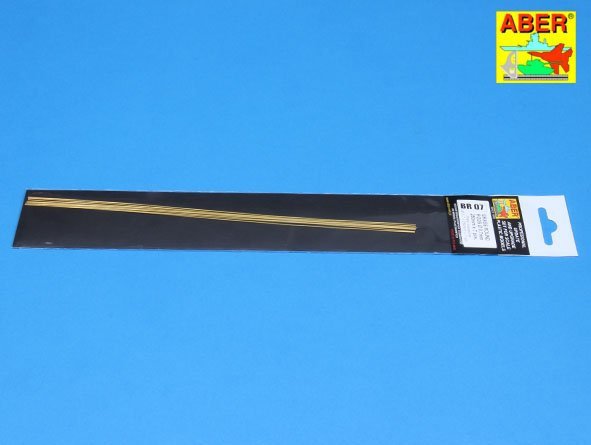 Aber BR07 Brass round rods fi 0,7mm length 250mm x 7 pcs. – Bild 3