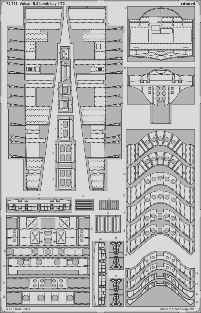 Eduard BIG72167 Vulcan B.2 AIRFIX 1/72 – zdjęcie 5
