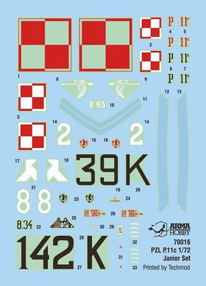 Arma Hobby 70016 PZL P.11c Ensemble Junior 1/72 – image 3